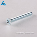 Chrome countersunk machine screw